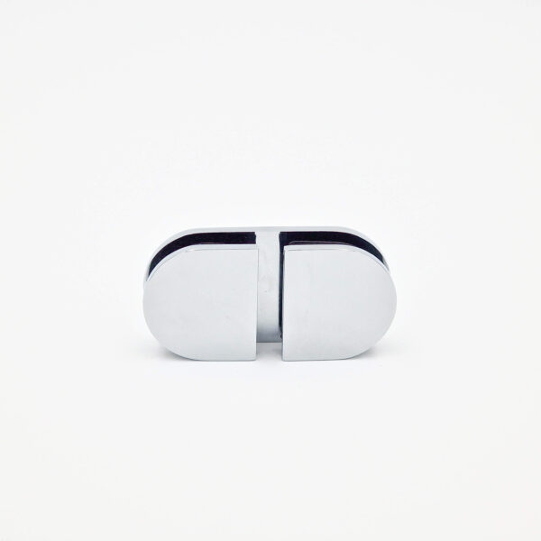 Équerre verre/verre 180° arrondie A124 – Image 2