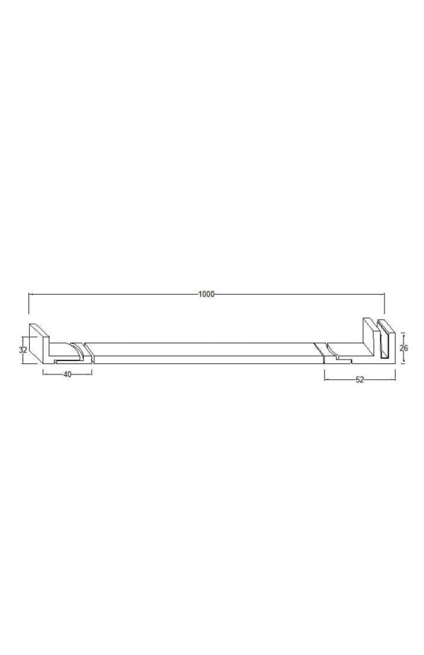 Barre Raidisseur rectangulaire A247 – Image 2