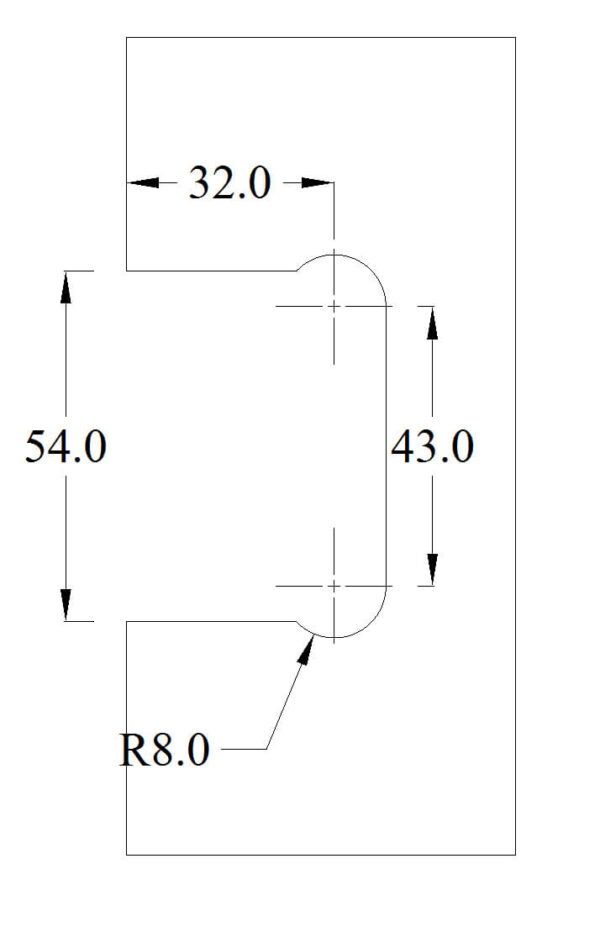 Charnière Mur-Verre mini A136 – Image 2